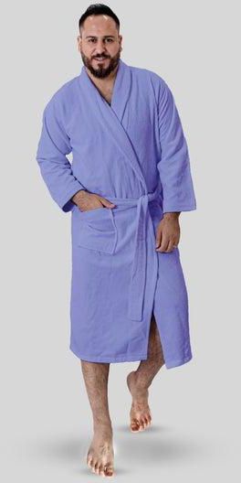Bath robe 100% soft cotton with a pocket and a distinctive waist belt in a multi-size elegant design