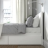 MALM Bed frame, high, w 2 storage boxes, white, 160x200 cm - IKEA
