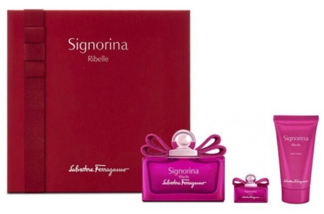 Salvatore Ferragamo Signorina Ribelle EDP 100ml 3 Piece Gift Set For Women