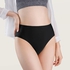 High waist cheeky style seamless bikini underwear for women (Black, 2XL)