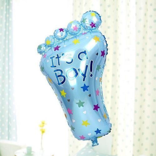Generic Super Shape - Foot It's A Boy Foil Balloon /79cm x 45cm