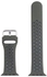 Metal Buckle Silicone Replacement Watchband for Apple Watch Series 7/6/SE/5/4/3/2/1 42/44/45mm Olive Green/Black