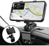 Dashboard Cell Phone Holder, Bamlarate Clip Mount Stand 360 Degree Rotating for Navigation Car Phone Mount, Suitable for iPhone Samsung Galaxy and More 4-7 Inches Smartphones (Black)