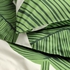 KUNGSCISSUS Duvet cover and 2 pillowcases - white/green 240x220/50x80 cm