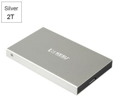 Generic Portable External Hard Drive USB 3.0 40G.60G.80G.120G.160G.250G.320G.500G.1T.2T HDD External HD Hard Disk for PC/Mac Silver 2T