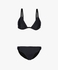 Black Gun Metal Stud Detail Bikini Set