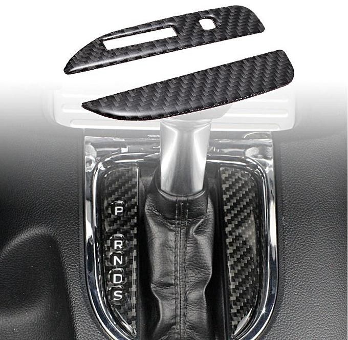 Carbon Fiber Interior Gear Shift Strips Cover Trim For Ford