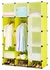 GENERAL Portable Wardrobe - (110 x47 x165) cm - 3 Columns - lime Green