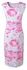 Generic Graffiti Vest Dress Star With The Same Paragraph O-neck Print Pencil Dress-pink And Blue