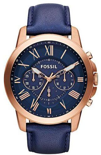 Fossil Fossil Analog Blue Dial Men's Watch - FS4835 Leather Band