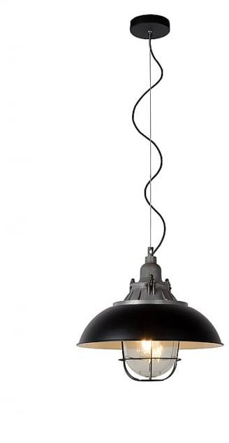 Lucide GRINGO Industrial Steel Dome Pendant Lamp