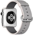 Apple Watch 38mm Stainless Steel Case with Pearl Woven Nylon - MMFH2