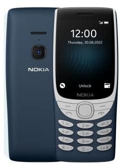 يتميز هاتف نوكيا 8210 مع اتصال الجيل الرابع ، شاشة كبيرة ، مشغل ام بي 3 مدمج ، راديو اف ام لاسلكي ولعبة ثعبان كلاسيكية (شريحتين SIM) - ازرق
