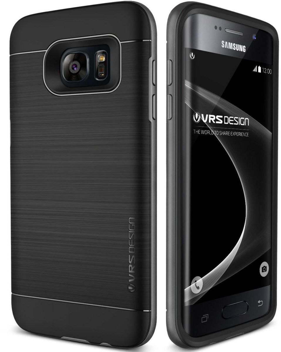 Galaxy S7 Edge Case Cover , Verus , High Pro Shield , Drop Protection , Heavy Duty , Steel Silver