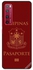 غطاء حماية بطبعة جواز سفر فلبيني لهاتف هواوي نوفا 7 برو متعدد الألوان