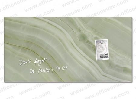 Sigel Magnetic Glass Board ARTVERUM, 91 x 46 cm, Green-Mineral