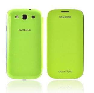 Samsung Flip Cover for s4 Mobile (Yellow Green)
