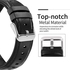 22mm Silicone Leather Replacement Strap Watchband For Xiaomi Watch S1/S1 Active/Mi Watch - Black