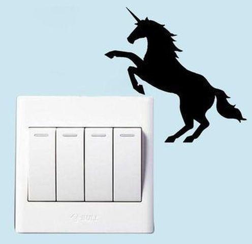 Magical Unicorn Wall Sticker Decoration For Light Switch