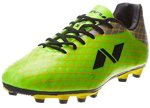 Nivia Ditmar Football Shoes - Green/Silver, 8