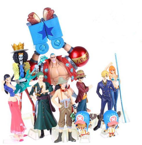 One Piece The New world Luffy Nami Sanji Choppe Zoro Usopp Toy Figures Dolls NEW 