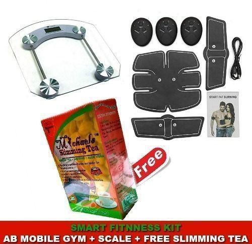 EMS Abdominal Muscle Trainer /Exerciser + Scale+ Free Gift