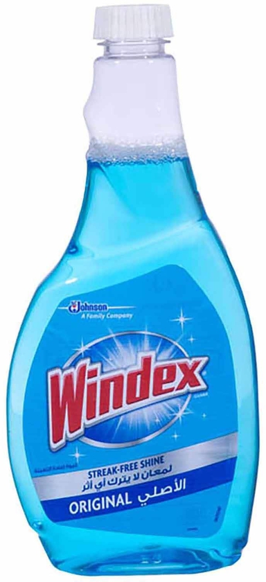 Windex Original Glass Cleaner Refill Bottle - 500 ml