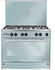 Unionaire C69SS-GC-447-IFSO-2W-M14-AL Free Standing Gas Cooker - 90×60 cm - 5 Burners - Silver