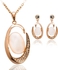 Gold Plated Pearl  Jewelry Set (MM0127)