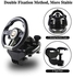 Game Racing Wheel, PXN-V3II 180° Competition Racing Steering Wheel with Universal USB Port and with Pedal, Suitable for PC, PS3, PS4, Xbox One, Xbox Series S&X, Nintendo Switch - Black