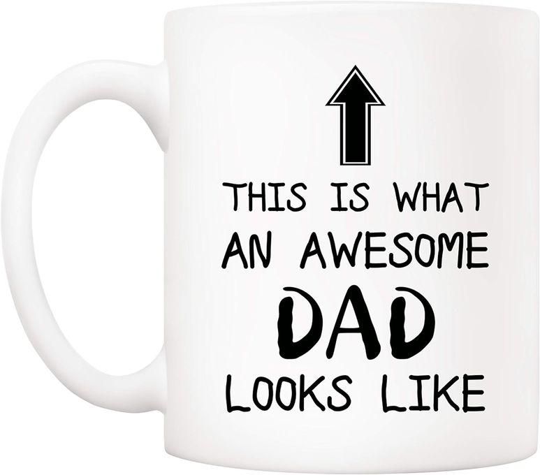 Funny Dad Coffee Mug, This Is What an Awesome Dad Looks Like