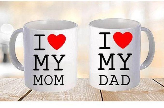 Mom&Dad Mug - 2 Pcs - White