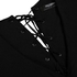 ZEAGOO Cyber Zeagoo Women V-Neck Lace Up Back Long Sleeve Bodycon Mini Party Dress (Black)