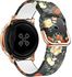 20mm sport Strap compatible For Samsung galaxy watch 4 , Band Gear sport wrist bracelet , Galaxy Watch Active 2 40mm 44mm , gear s2 , amazfit GTS , Gtr , watch 3 41MM (Flowers)