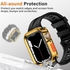 Compatible with iWatch Case 45/44 Series 8/7/6/5/4/SE, Soft Shockproof Protective Cover for Women Men (Gold)