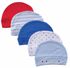 Luvable Friends Baby Boy Caps Gift Set Of 5 Multicolour/Design