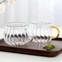 360ml Nordic Ripple Glass Mug Cup Coffee Milk Water Clear Glass Cup Coffee Cup Tea Mug