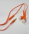 Samsung Compatible Earbuds with InLine Volume and Mic, Orange