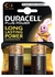 2-Piece Plus Power Alkaline Batteries Black/Bronze