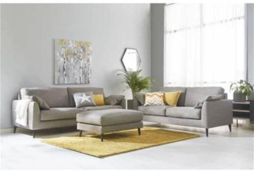 Living room set, 3 pieces, Grey - KM-EG91-165