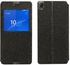 JazzCat S View Window Leather Cover for Sony Xperia Z3 black