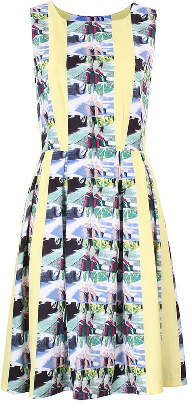 COLORFUL PRINT DAY DRESS