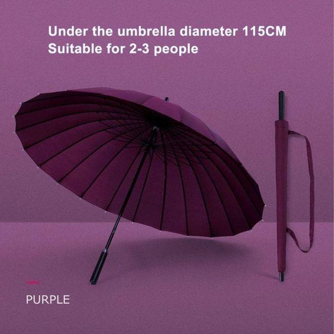 EXTRA QUALITY WIND COMBATER 24 RIBS Large Umbrella - Purple