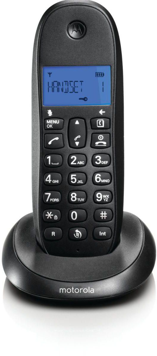 Motorola Cordless Telephone - Black, C1001LB