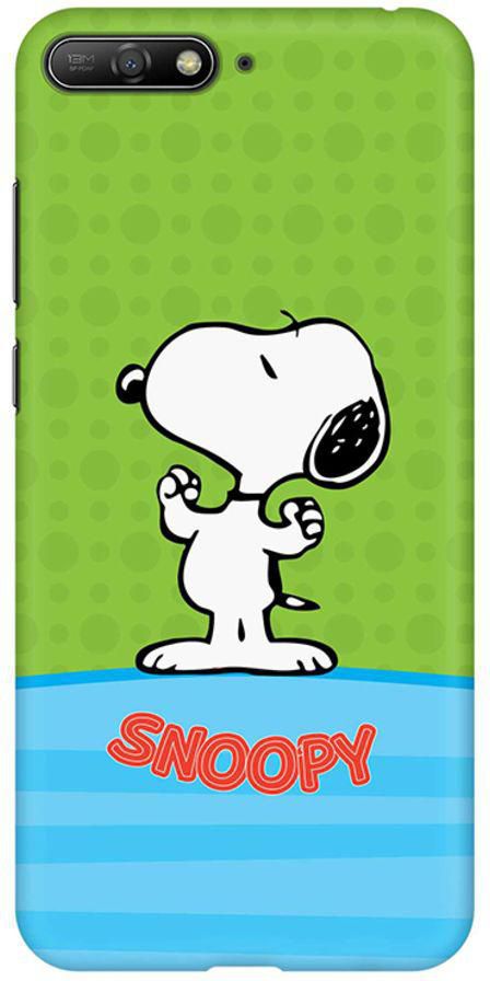 Matte Finish Slim Snap Basic Case Cover For Huawei Y6 (2018) Snoopy 4