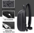 Oztev Nylon Chest Crossbody Bag Single Shoulder Backpacks, Multipurpose Outdoor Sports and Casual Daypacks Travel Bag (Black)