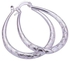 Bluelans Fashion Women's Jewelry 925 Sterling Silver U Shape Hoop Dangle Earrings Gift