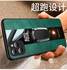 غطاء ELMO3EZZ مصنوع من الجلد الصلب الصلب وغطاء خلفي مغناطيسي مقاوم للصدمات للحماية من السقوط مع حامل وحلقة لهاتف Huawei Mate 10 Pro (أخضر)