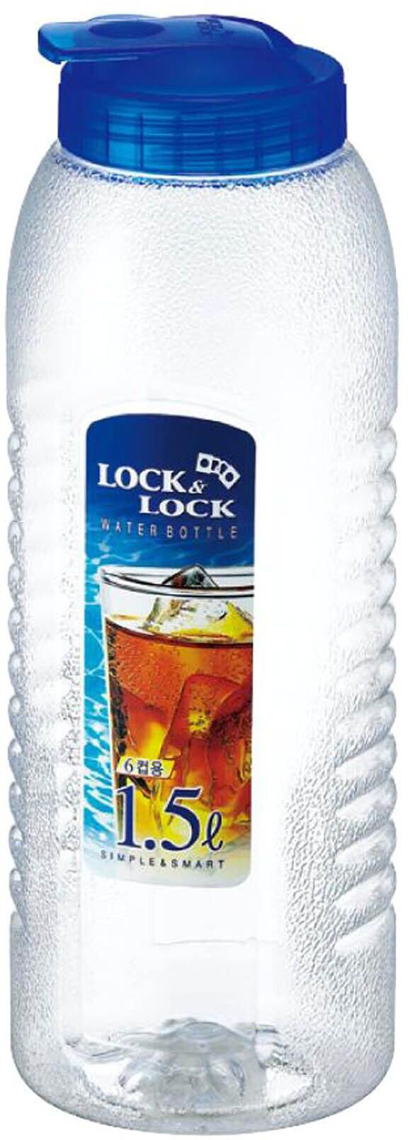 Lock &amp; Lock Aqua Water Bottle HAP731 Clear/Blue 1.5L