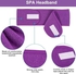 4 Pics Spa Facial Headband Head Wrap Terry Cloth Headband Adjustable Stretch Towel for Bath, Makeup and Sport Purple